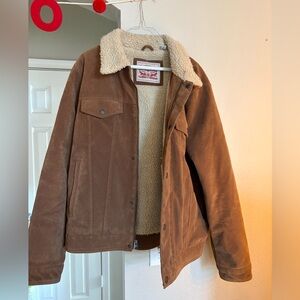 brown suede Levi’s men’s jacket